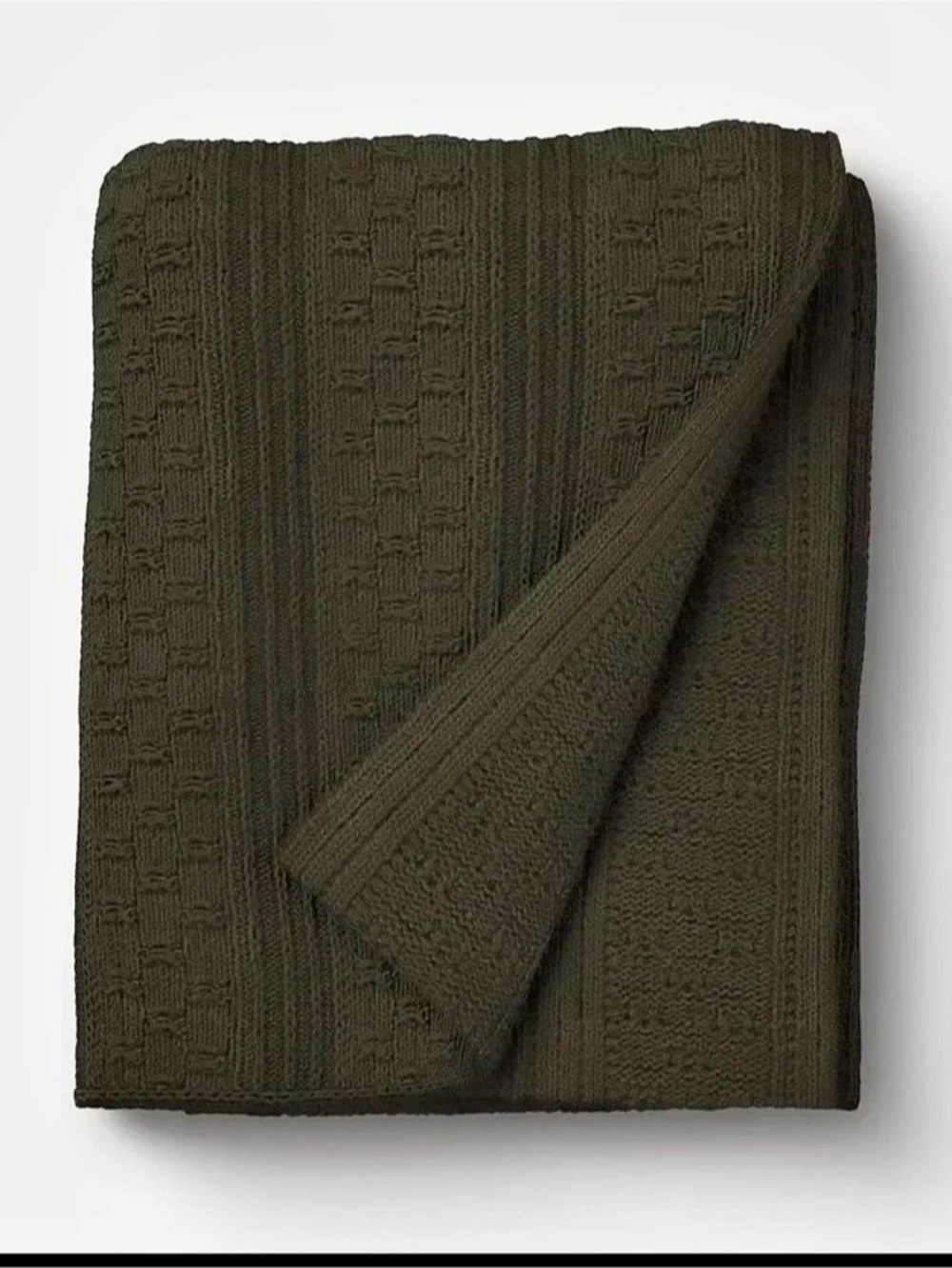Threshold designed with Studio McGee Raised Striped Chunky Knit Throw Blanket